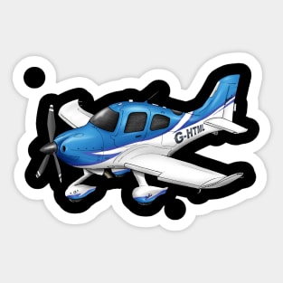 Cirrus SR22 Cartoon Design HTML Sticker